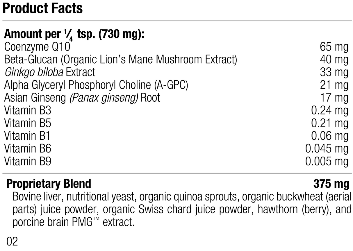 canine cognition support label