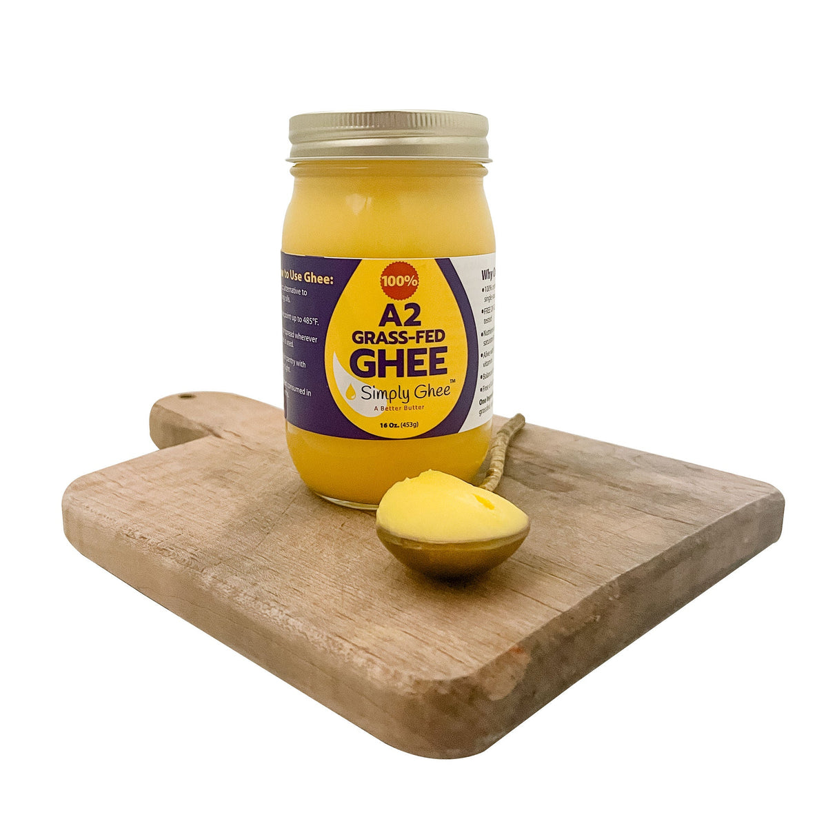 A2 Grassfed Non-GMO Ghee 16oz - Case of 12