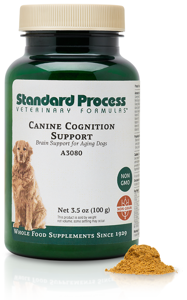 Canine cognition support bottle